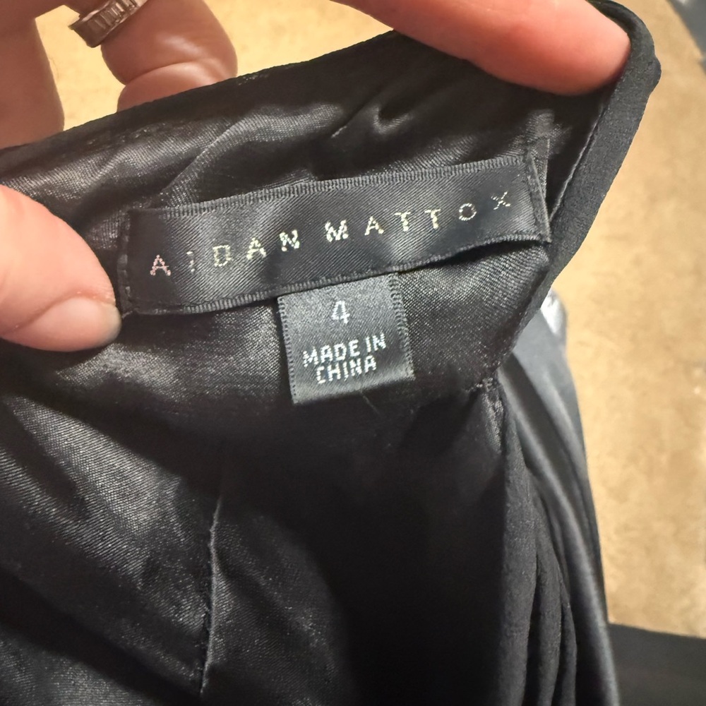 Aidan Mattox Elegant Black Gown